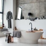 How to Choose the Right Furniture to Decorate Your Home. Stylish bathroom interior, stylish furniture, plumbing and accessories