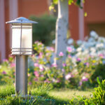 iluminación lámparas patio jardín
